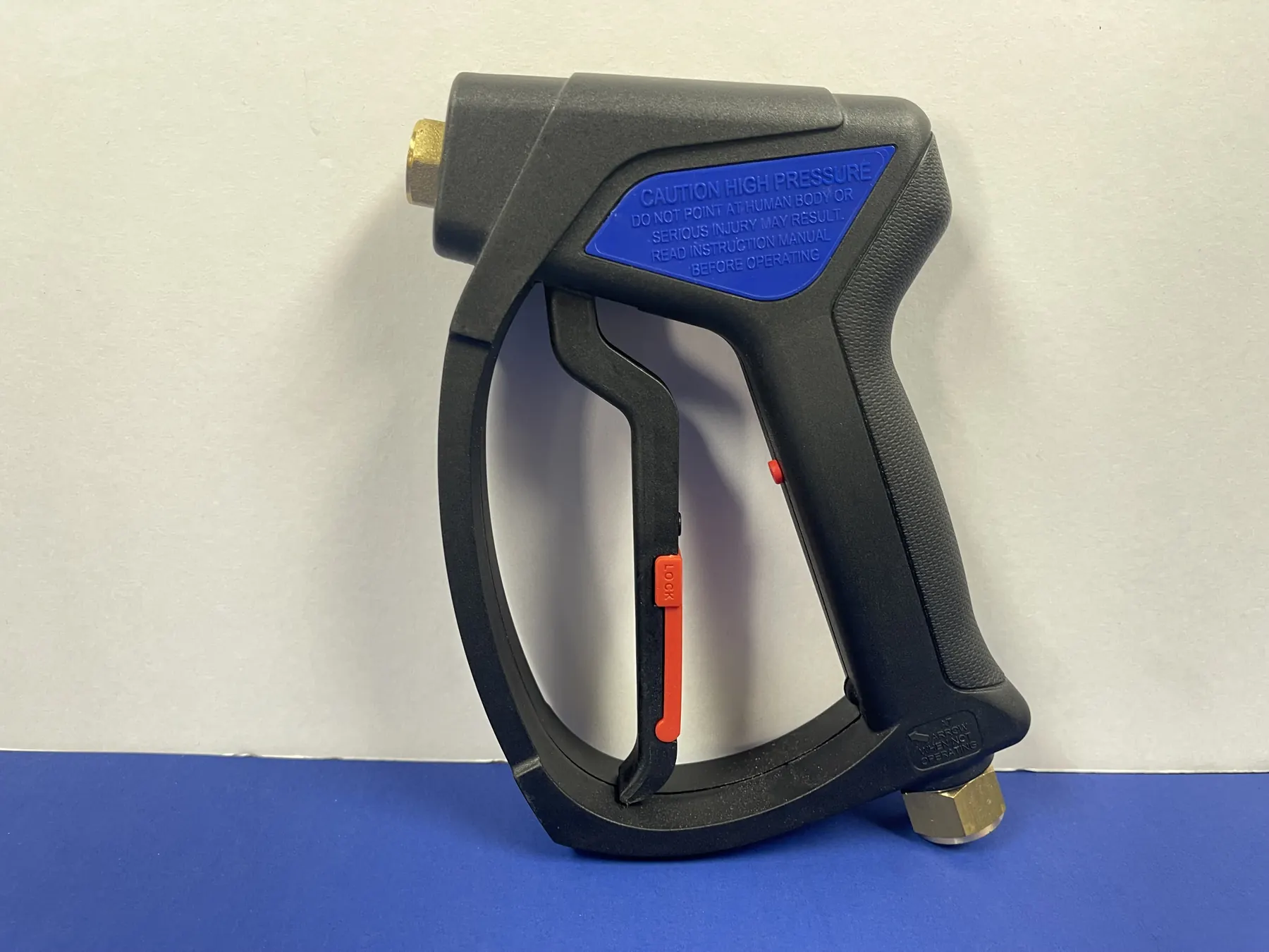 Anti-fatigue trigger gun side view