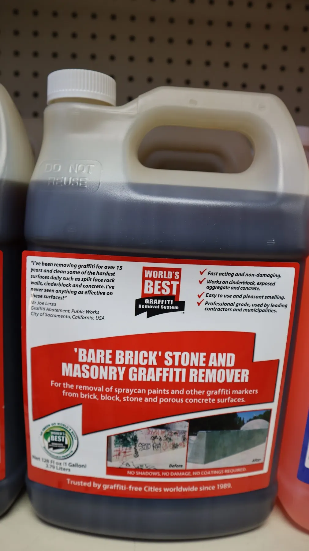 Bare Brick Stone and Masonry Graffiti Remover