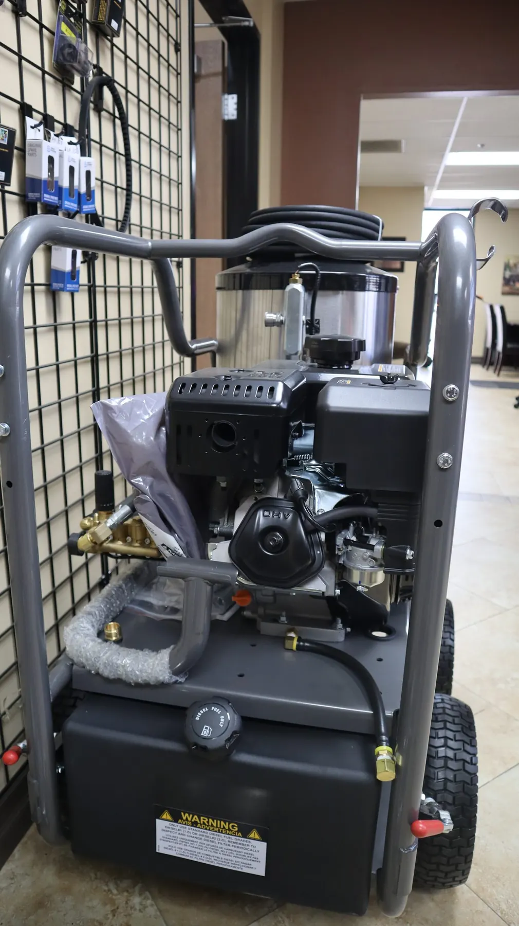BE Hot Water System engine and pump view