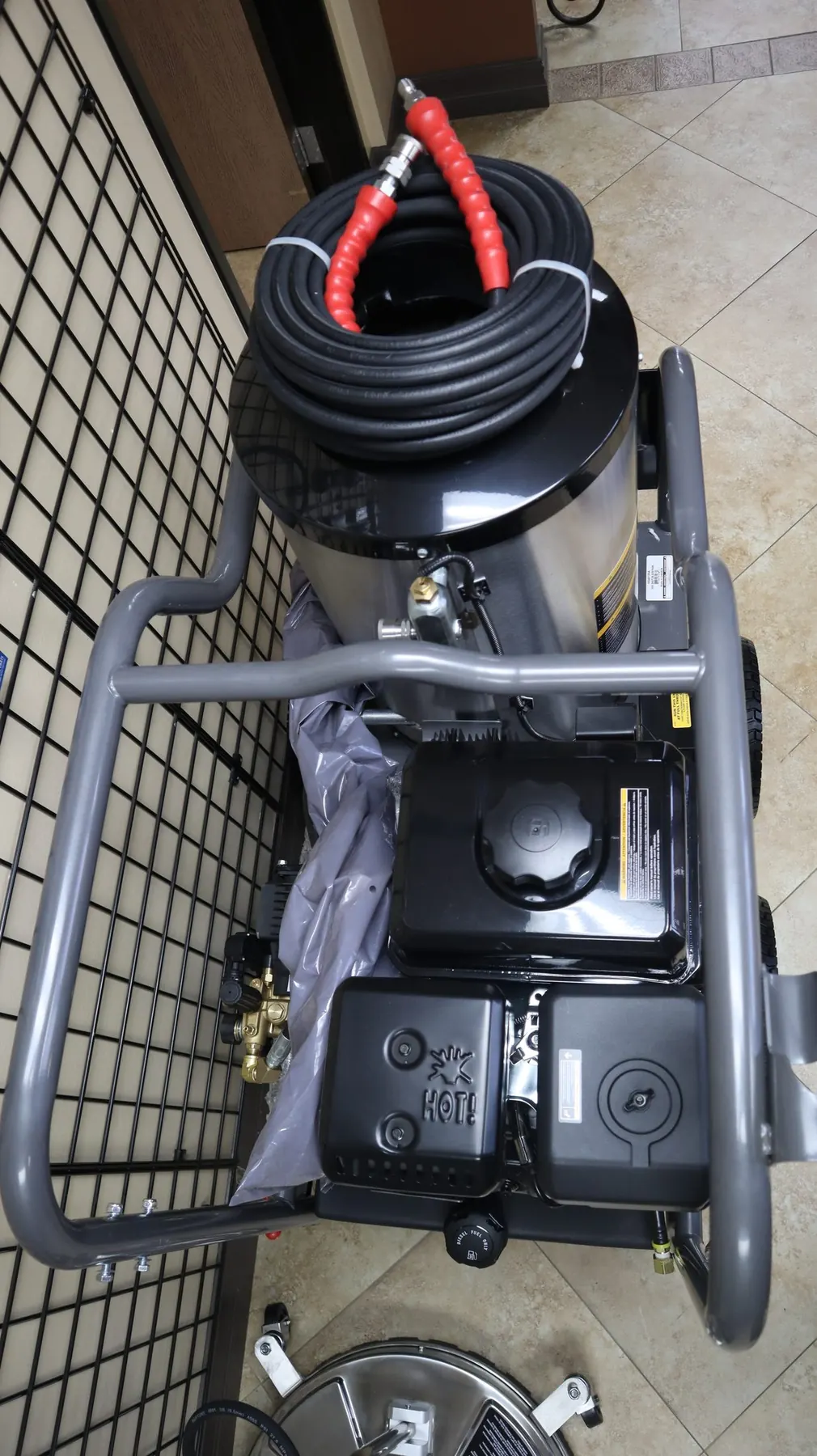 BE Hot Water System hose reel view