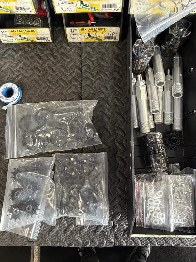 AMPW Rotary Brush transmission gear set parts