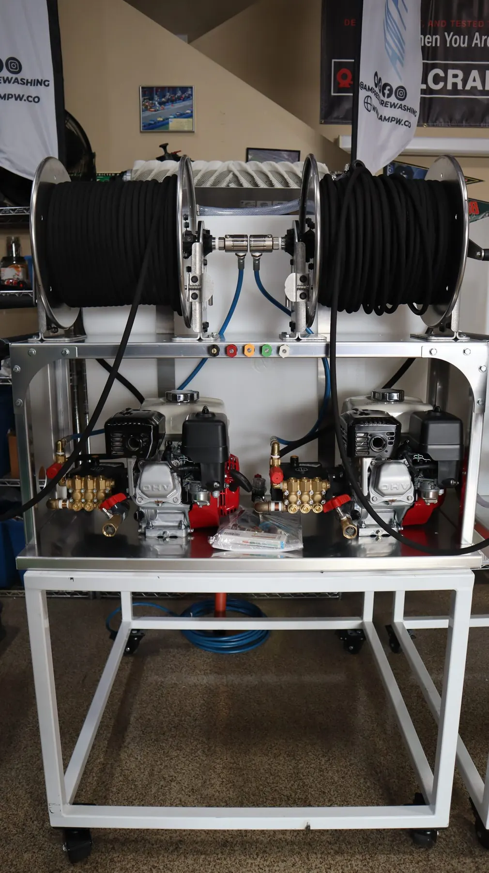 5.0 DOUBLE TROUBLE dual washing skid